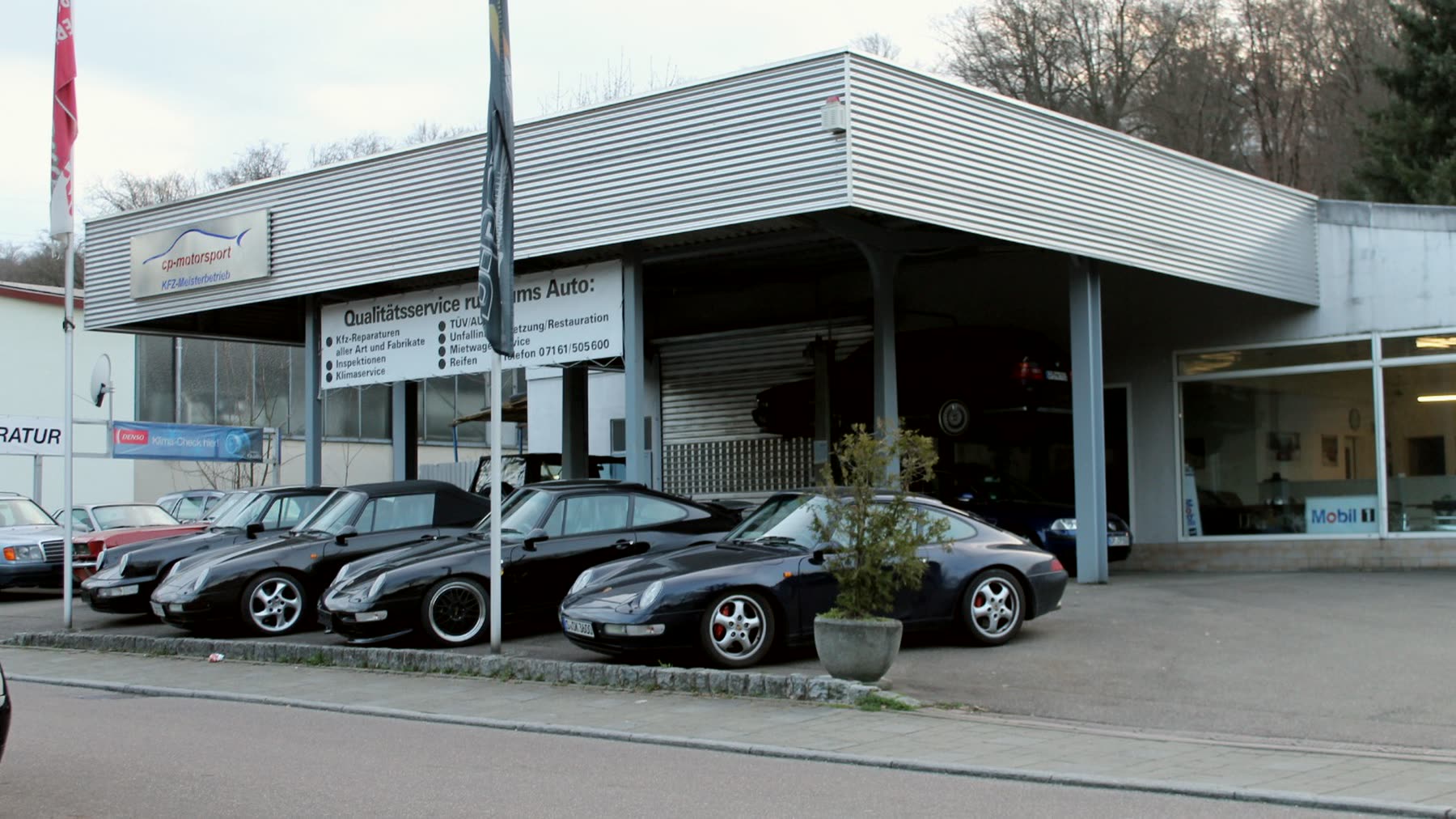 Betriebsgebäude von cp-motorsport von außen